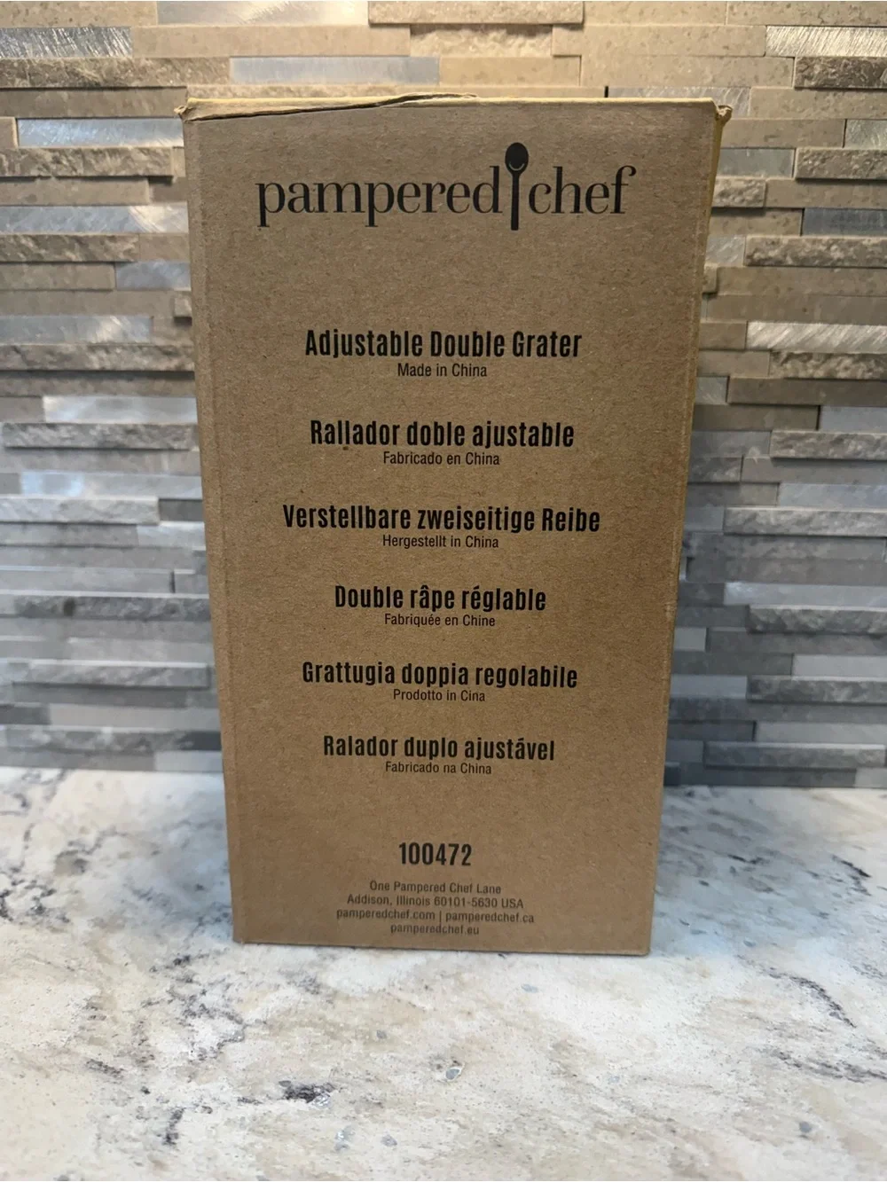Pampered Chef Adjustable Double Grater - new without box
